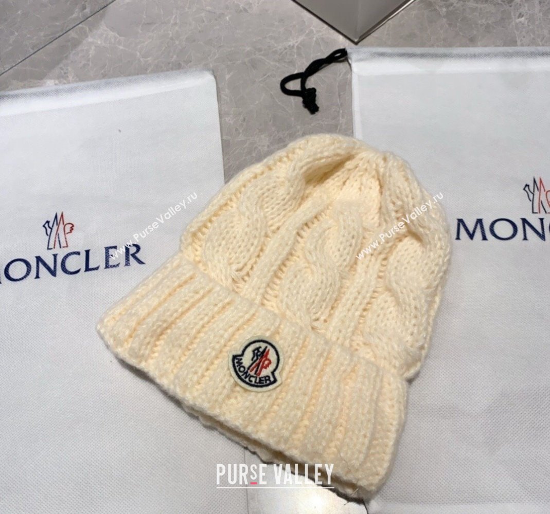 Moncler Knit Hat White 2023 ML110801 (XMN-231108018)