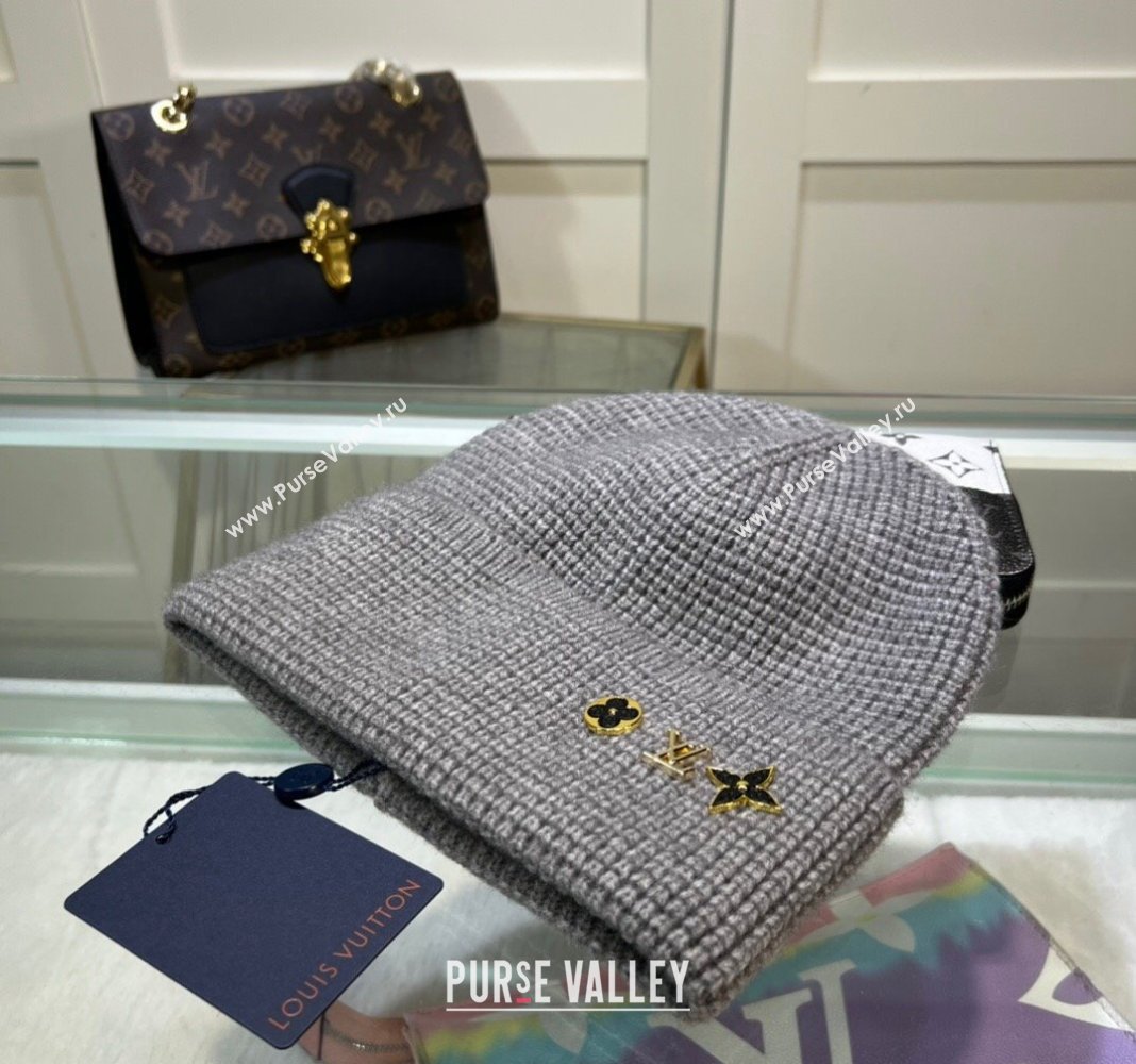 Louis Vuitton Knit Hat Grey 2023 1108 (A-231108034)