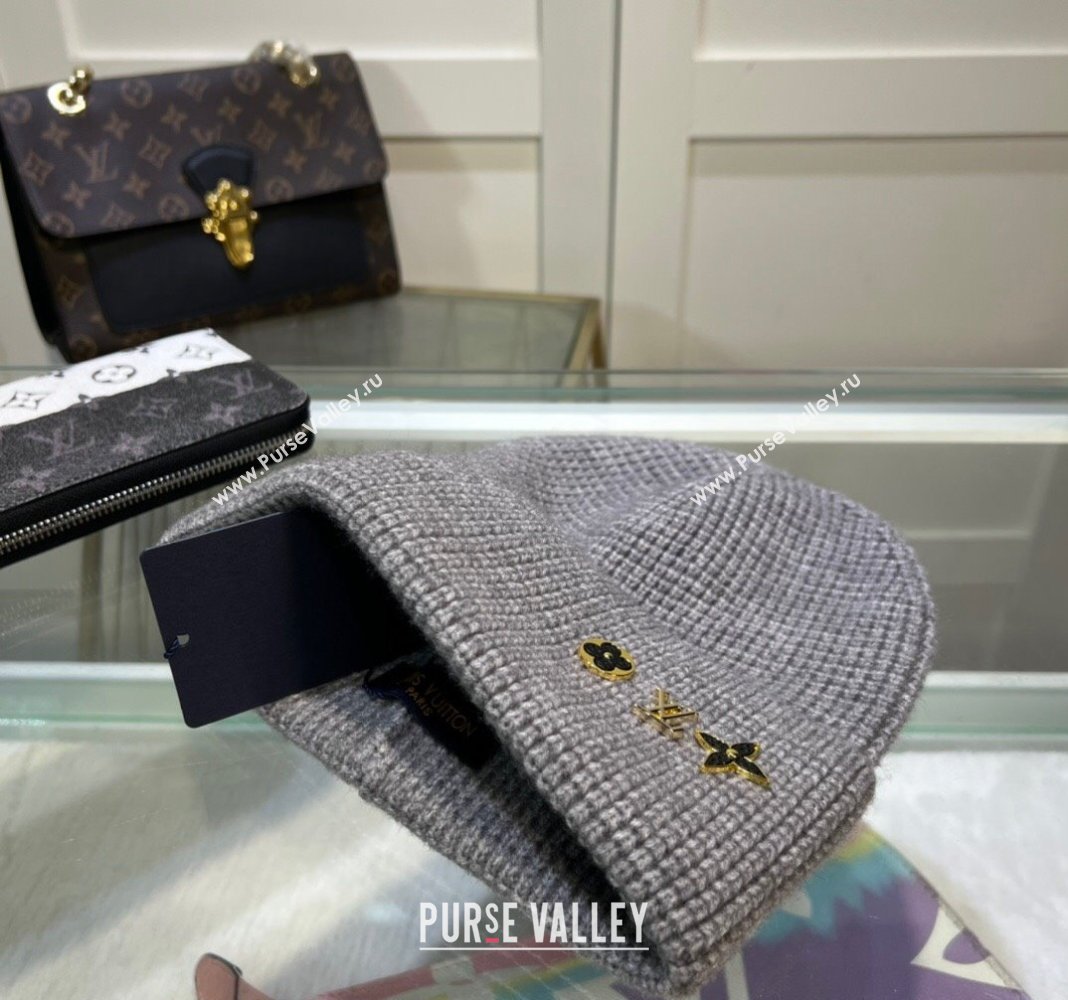 Louis Vuitton Knit Hat Grey 2023 1108 (A-231108034)