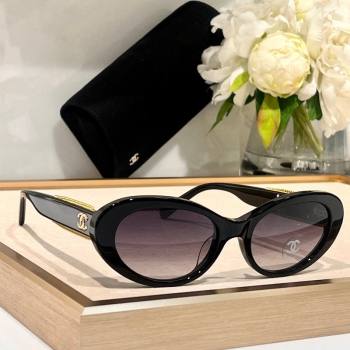 Chanel Oval Sunglasses with Chain 2023 CH5515 5 (A-231122028)