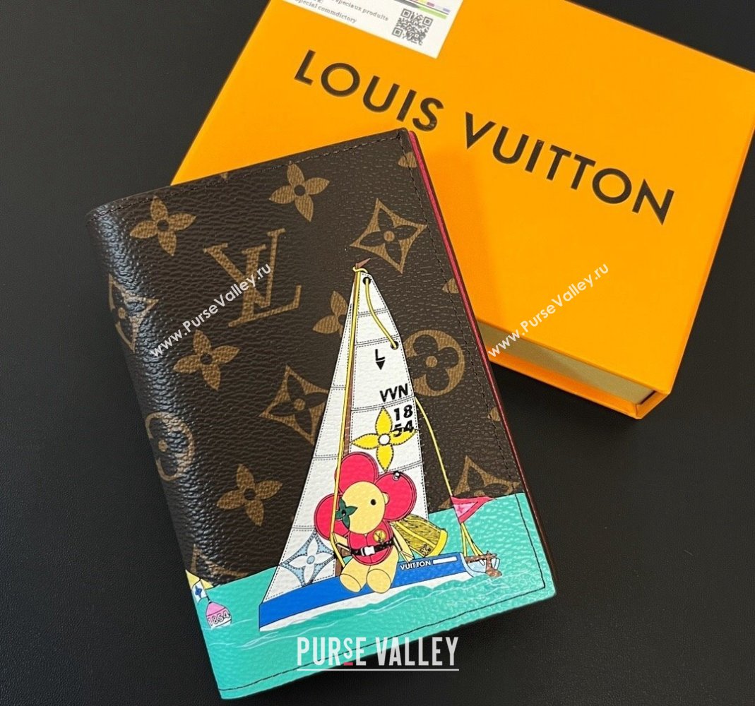 Louis Vuitton Vivienne Passport Cover Sea Sailing Print 2023 1123 (HY-231123110)