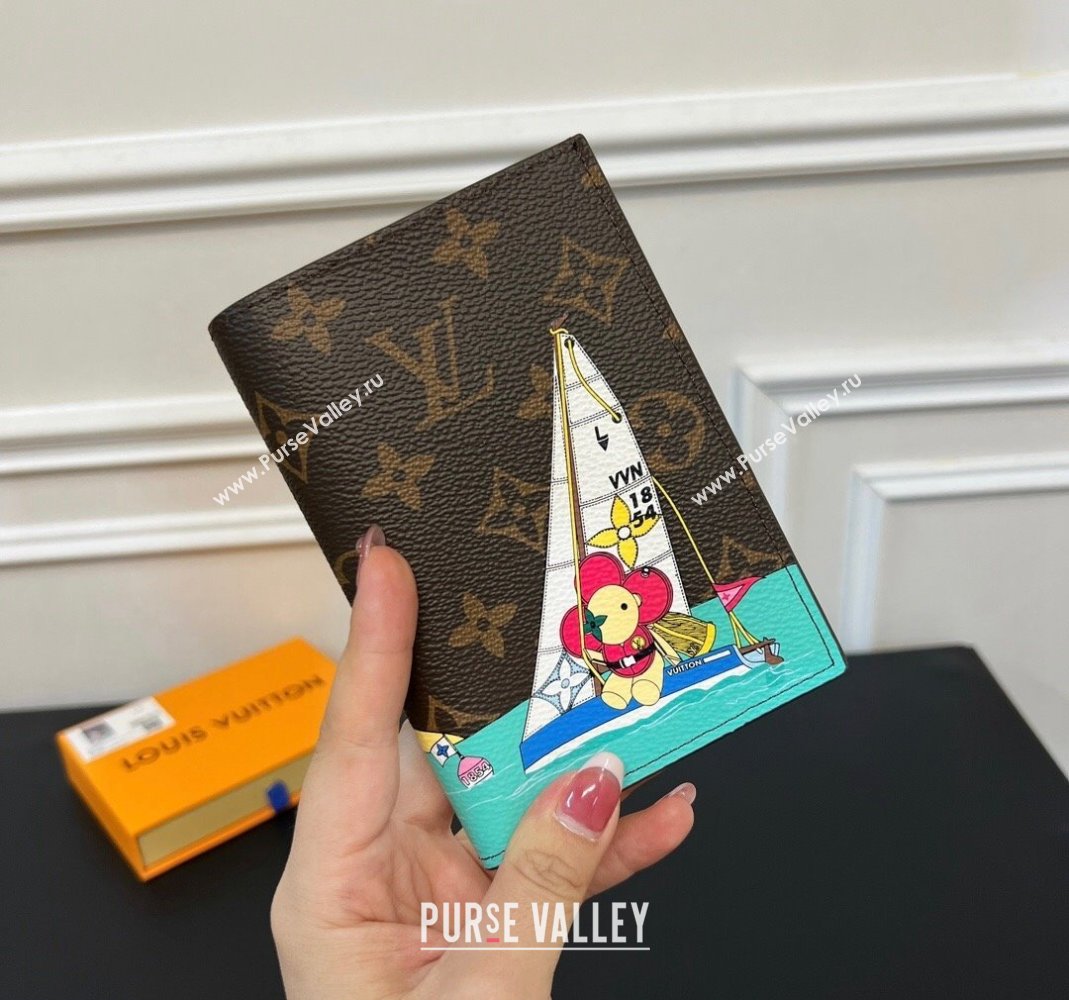 Louis Vuitton Vivienne Passport Cover Sea Sailing Print 2023 1123 (HY-231123110)