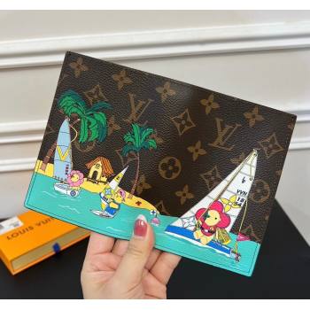 Louis Vuitton Vivienne Passport Cover Sea Sailing Print 2023 1123 (HY-231123110)