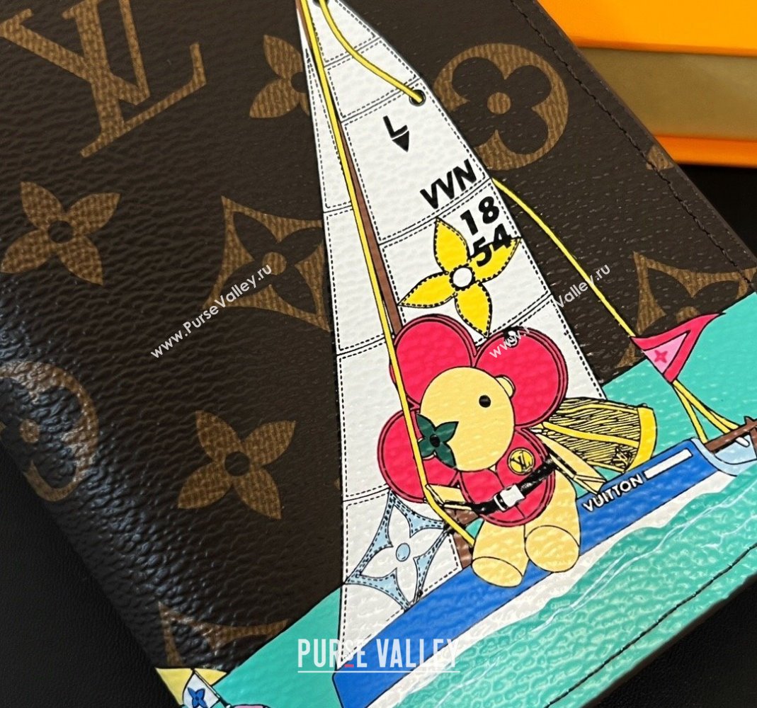 Louis Vuitton Vivienne Passport Cover Sea Sailing Print 2023 1123 (HY-231123110)