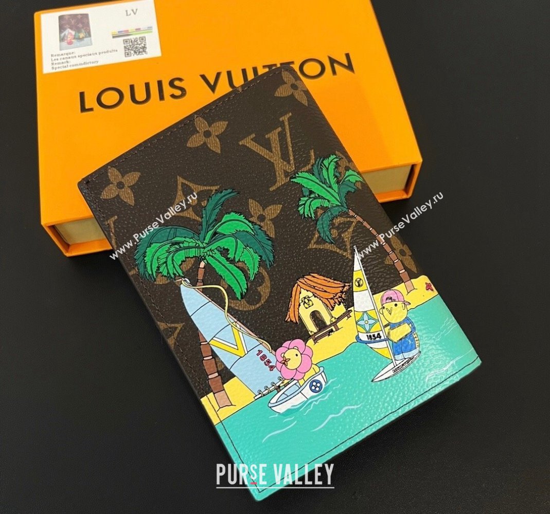 Louis Vuitton Vivienne Passport Cover Sea Sailing Print 2023 1123 (HY-231123110)