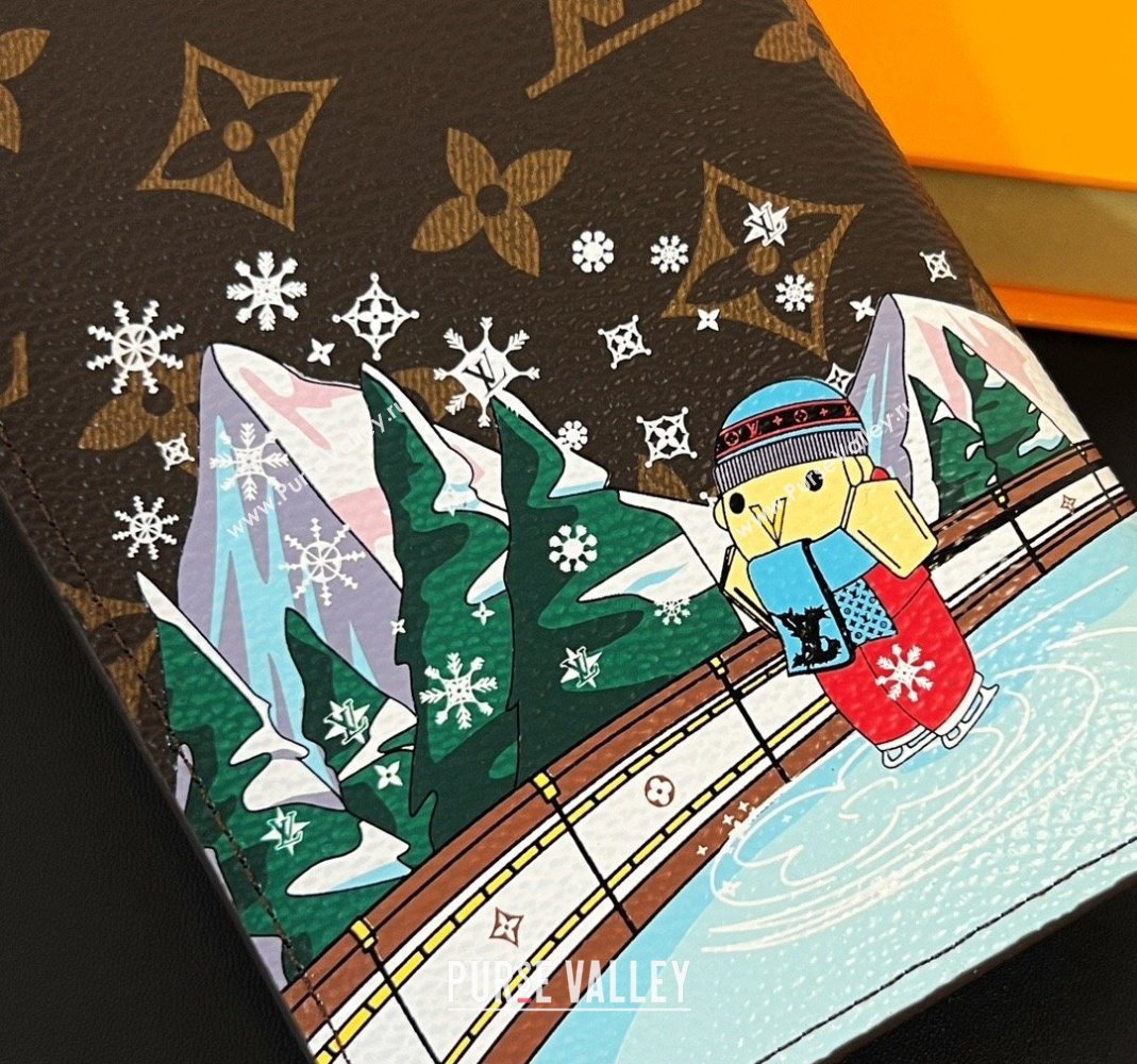 Louis Vuitton Vivienne Passport Cover Ice Skating Print 2023 1123 (HY-231123111)