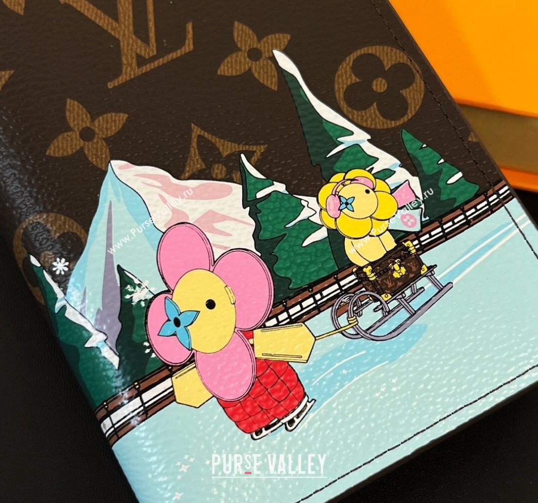 Louis Vuitton Vivienne Passport Cover Ice Skating Print 2023 1123 (HY-231123111)