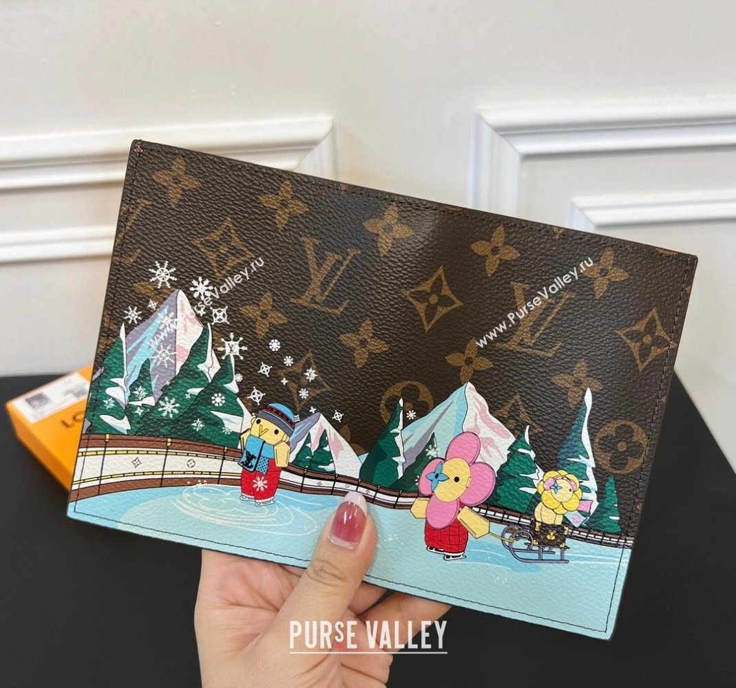 Louis Vuitton Vivienne Passport Cover Ice Skating Print 2023 1123 (HY-231123111)