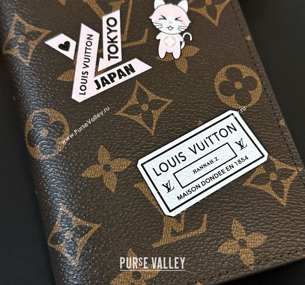 Louis Vuitton Passport Cover Cat Light Pink 2023 1123 (HY-231123112)