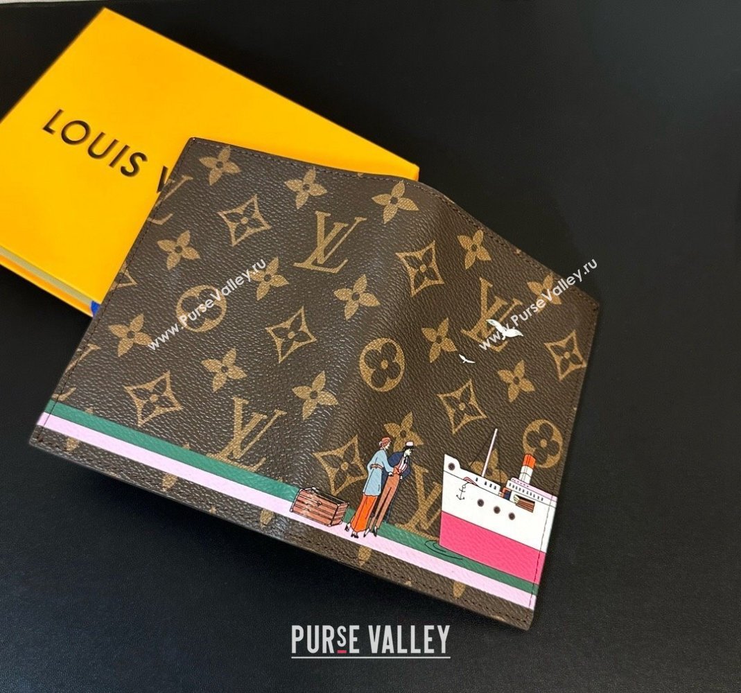 Louis Vuitton Passport Cover Dark Pink 2023 1123 (HY-231123115)