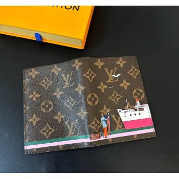 Louis Vuitton Passport Cover Dark Pink 2023 1123 (HY-231123115)