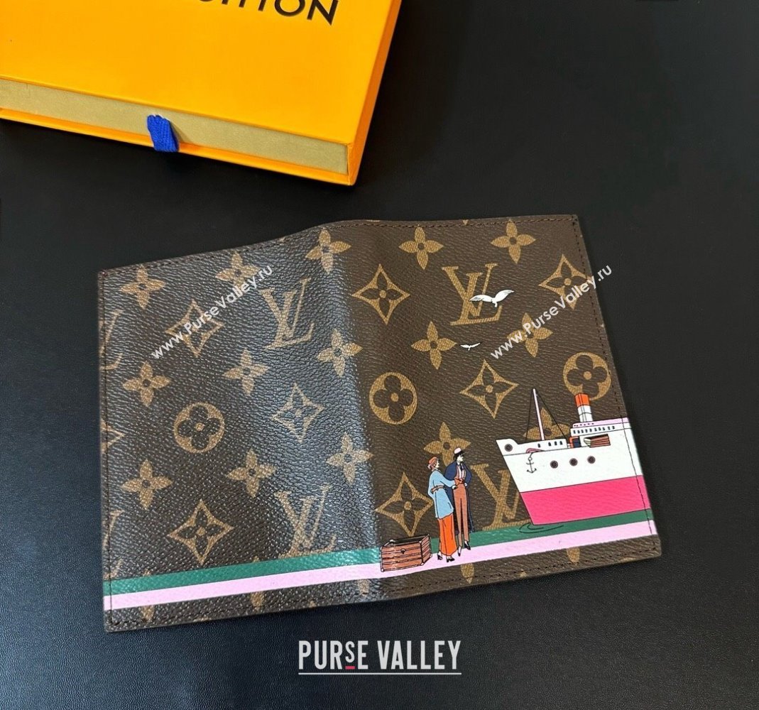 Louis Vuitton Passport Cover Dark Pink 2023 1123 (HY-231123115)