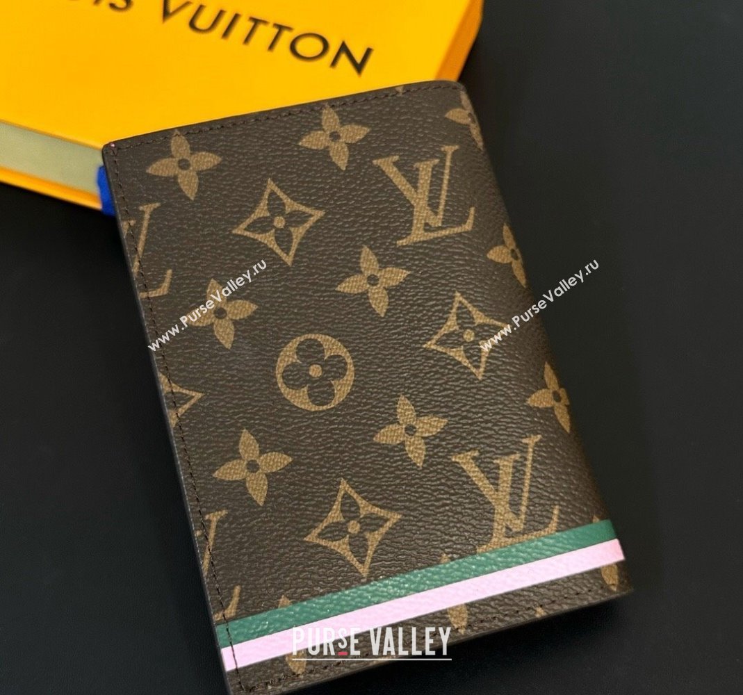 Louis Vuitton Passport Cover Dark Pink 2023 1123 (HY-231123115)