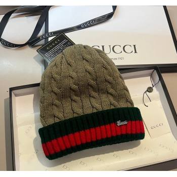 Gucci Knit Hat with Web Green 2023 1123 (XMN-231123065)