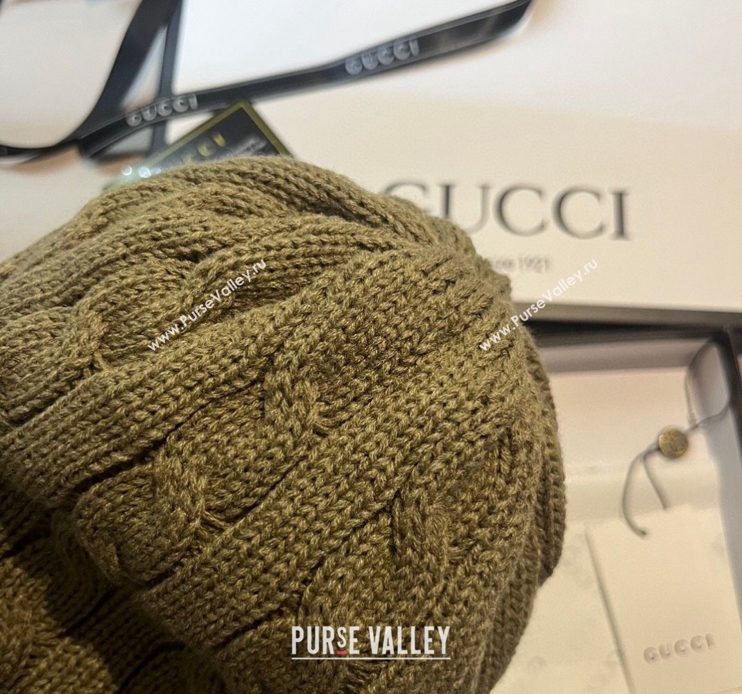 Gucci Knit Hat with Web Green 2023 1123 (XMN-231123065)