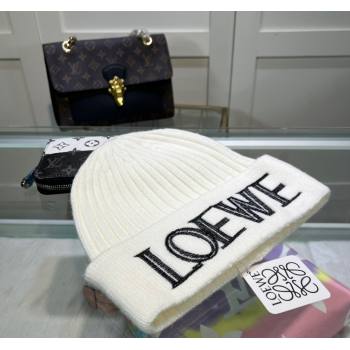 Loewe Knit Hat White 2023 1123 (MAO-231123071)