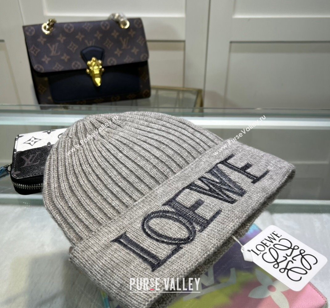 Loewe Knit Hat Grey 2 2023 1123 (MAO-231123072)