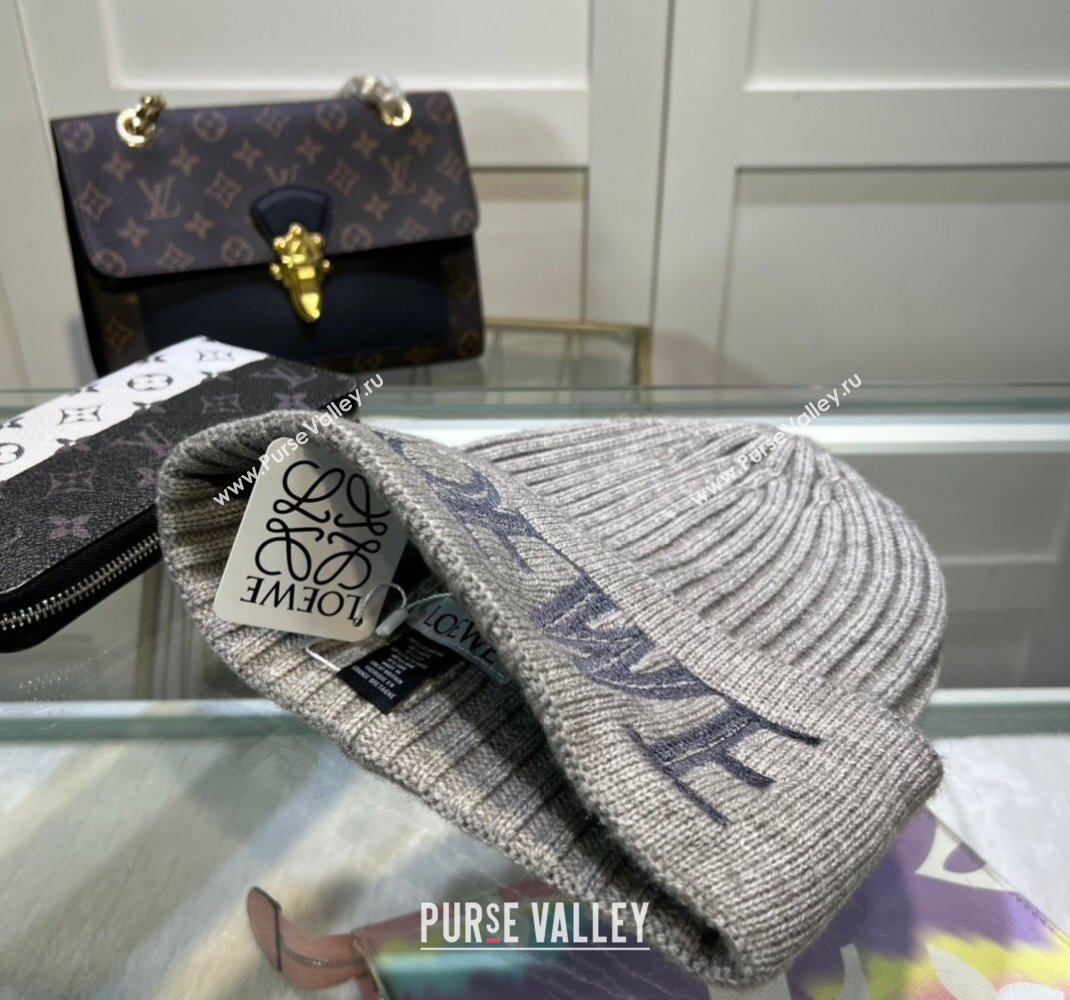 Loewe Knit Hat Grey 2 2023 1123 (MAO-231123072)