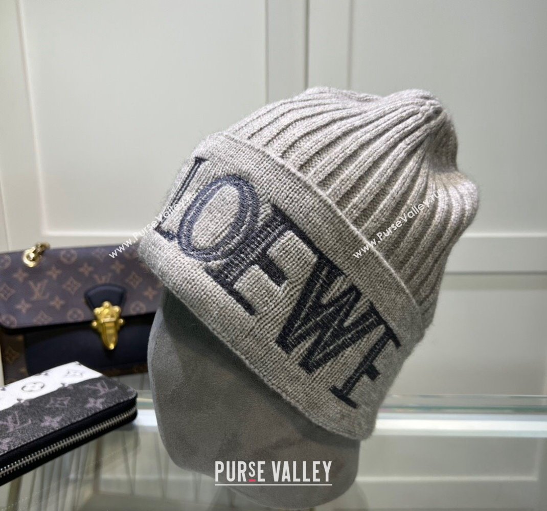 Loewe Knit Hat Grey 2 2023 1123 (MAO-231123072)