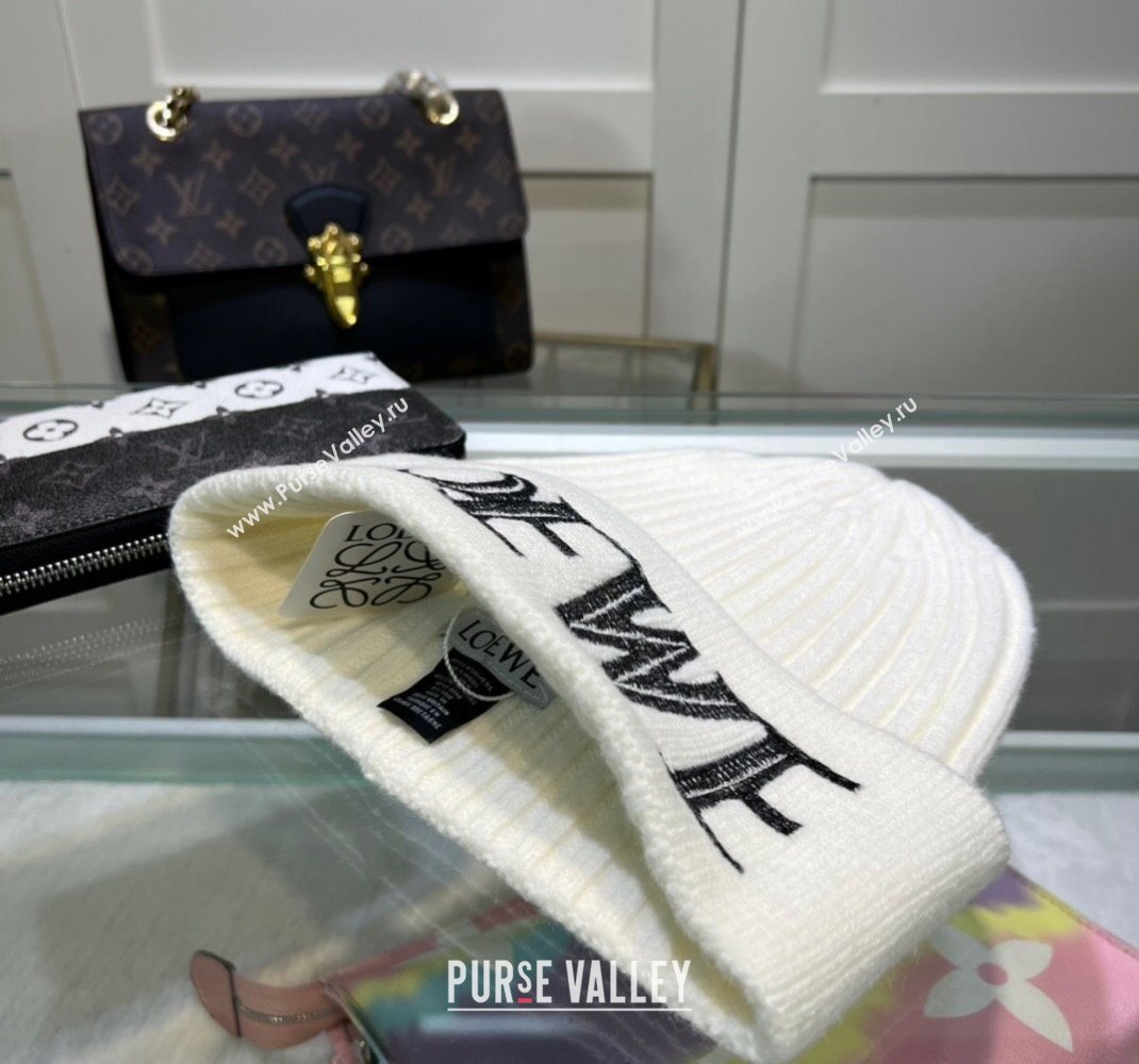 Loewe Knit Hat White 2023 1123 (MAO-231123071)