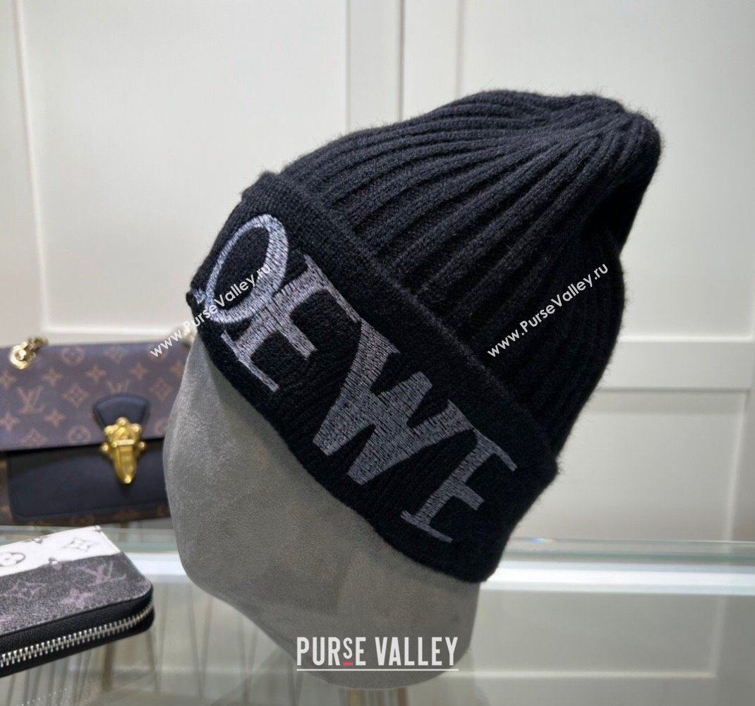 Loewe Knit Hat Black 2023 1123 (MAO-231123073)