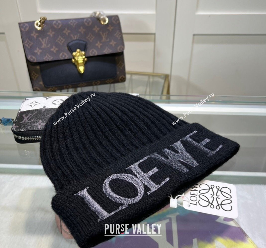 Loewe Knit Hat Black 2023 1123 (MAO-231123073)