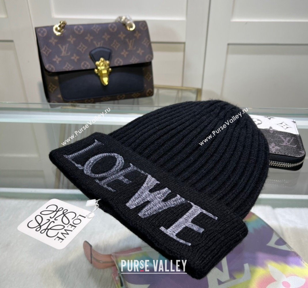 Loewe Knit Hat Black 2023 1123 (MAO-231123073)