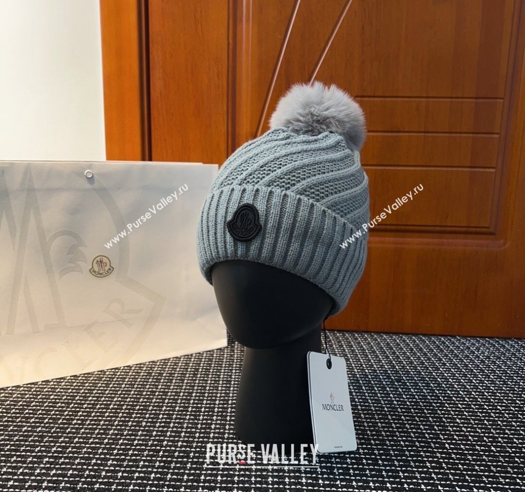 Moncler Knit Hat Grey 2023 ML122202 (YF-231222012)