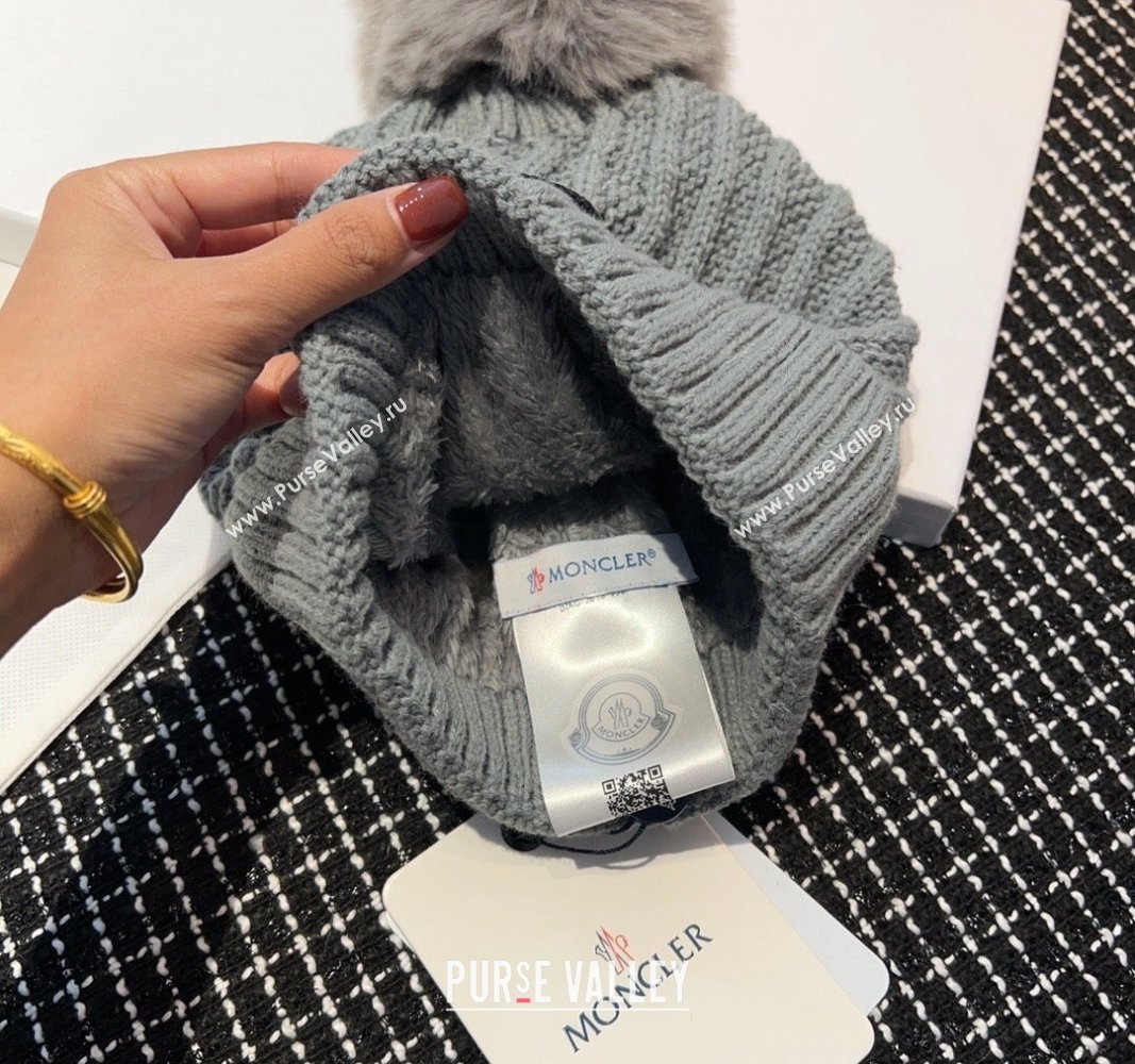 Moncler Knit Hat Grey 2023 ML122202 (YF-231222012)