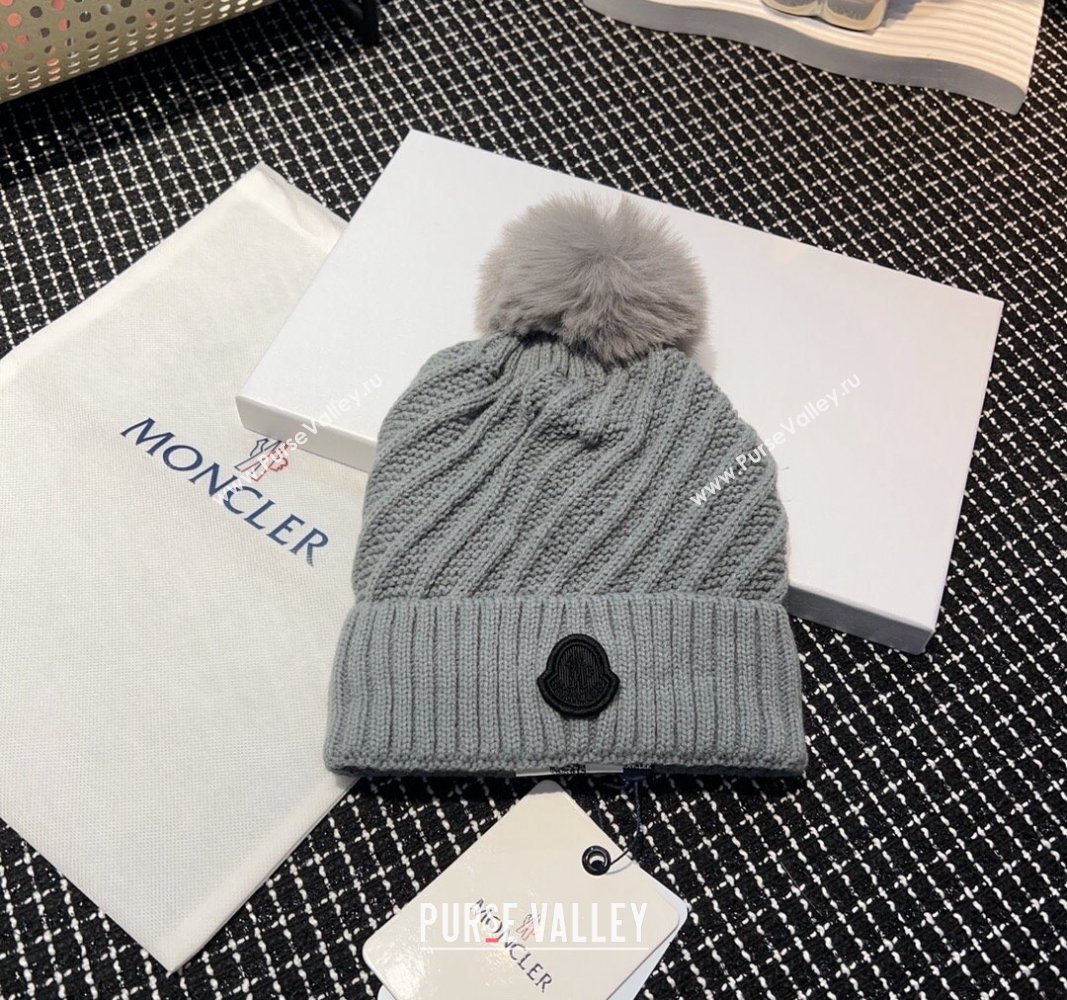 Moncler Knit Hat Grey 2023 ML122202 (YF-231222012)