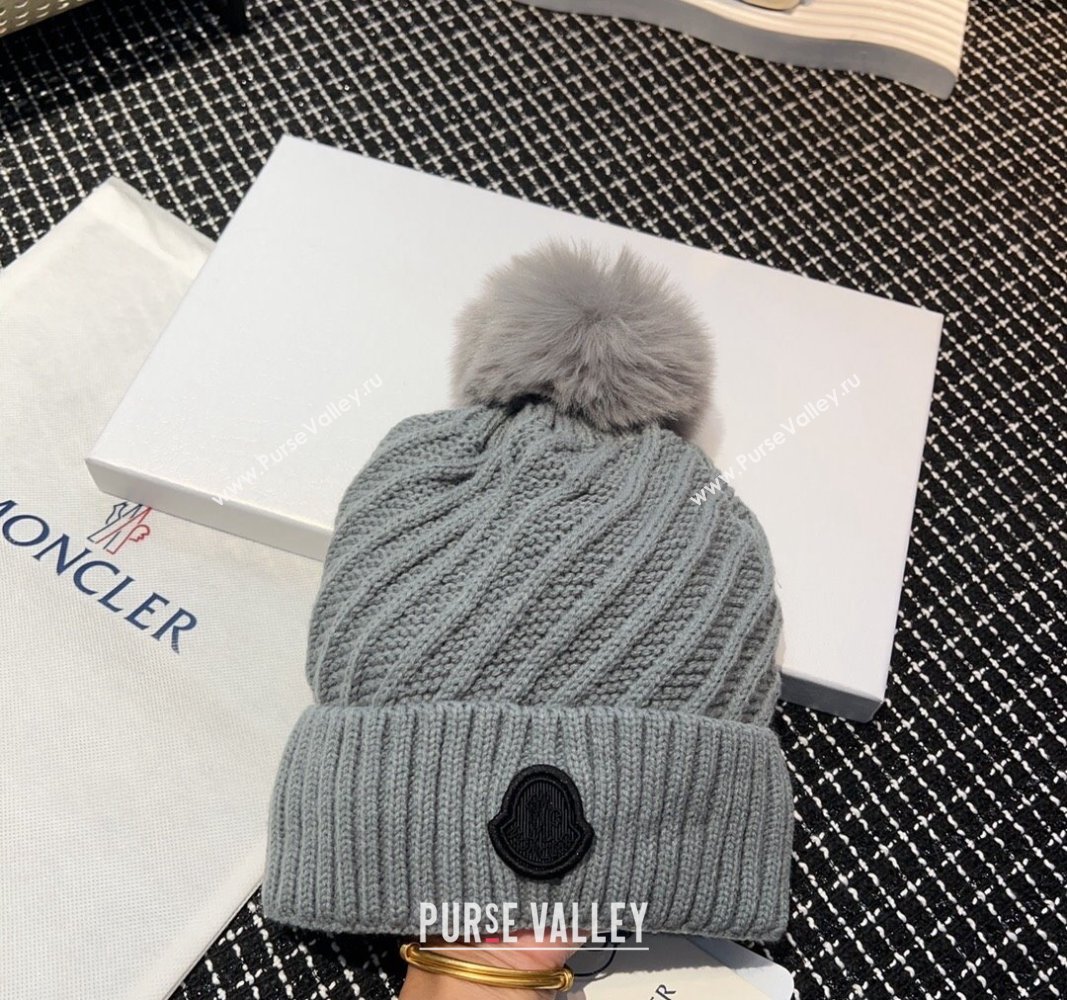 Moncler Knit Hat Grey 2023 ML122202 (YF-231222012)