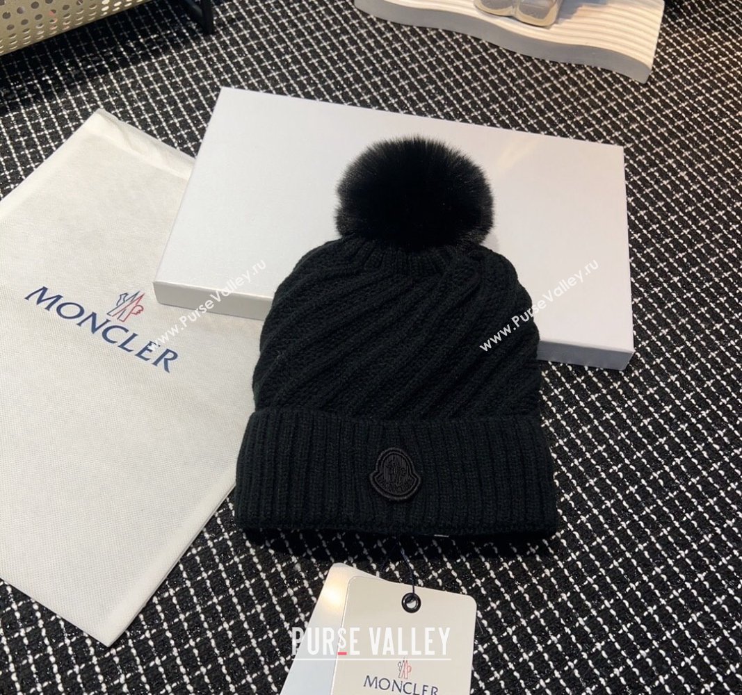 Moncler Knit Hat Black 2023 ML122202 (YF-231222013)