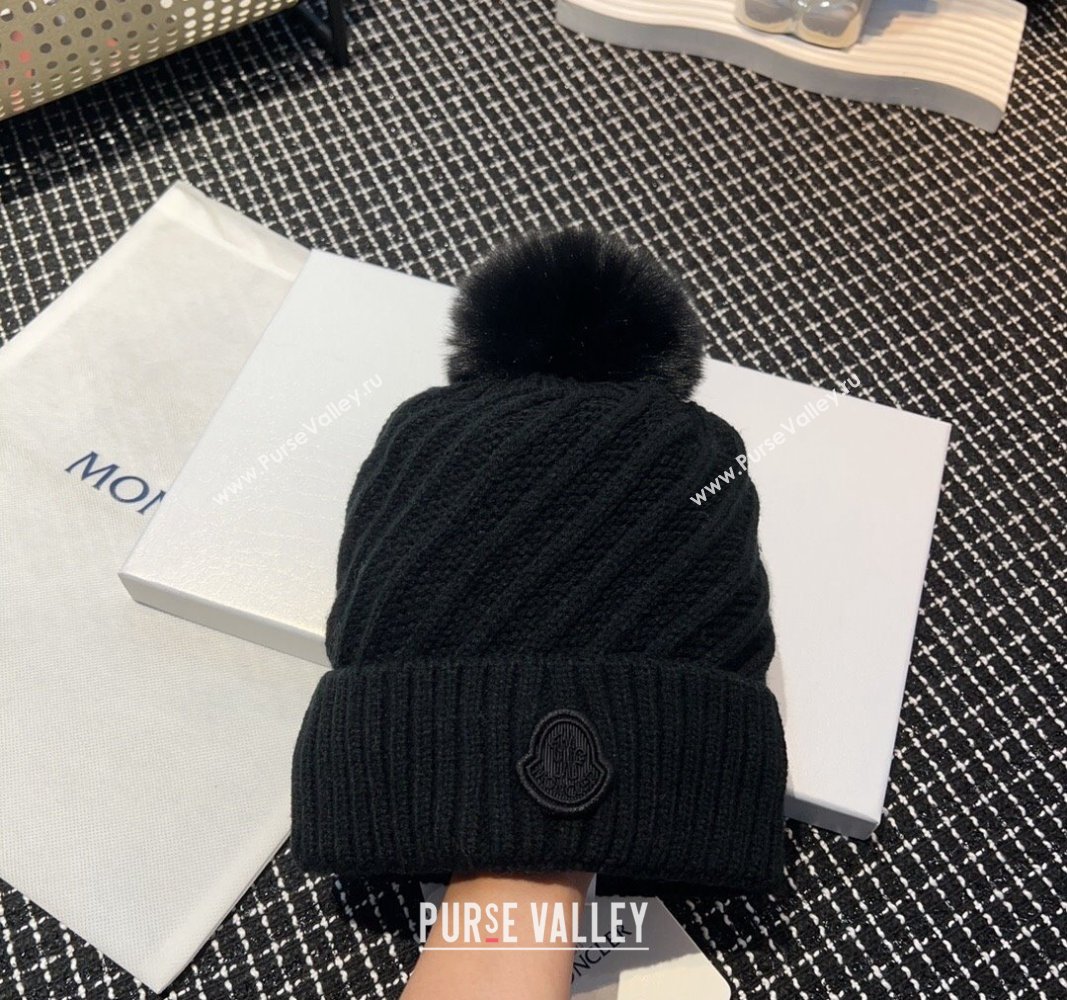 Moncler Knit Hat Black 2023 ML122202 (YF-231222013)