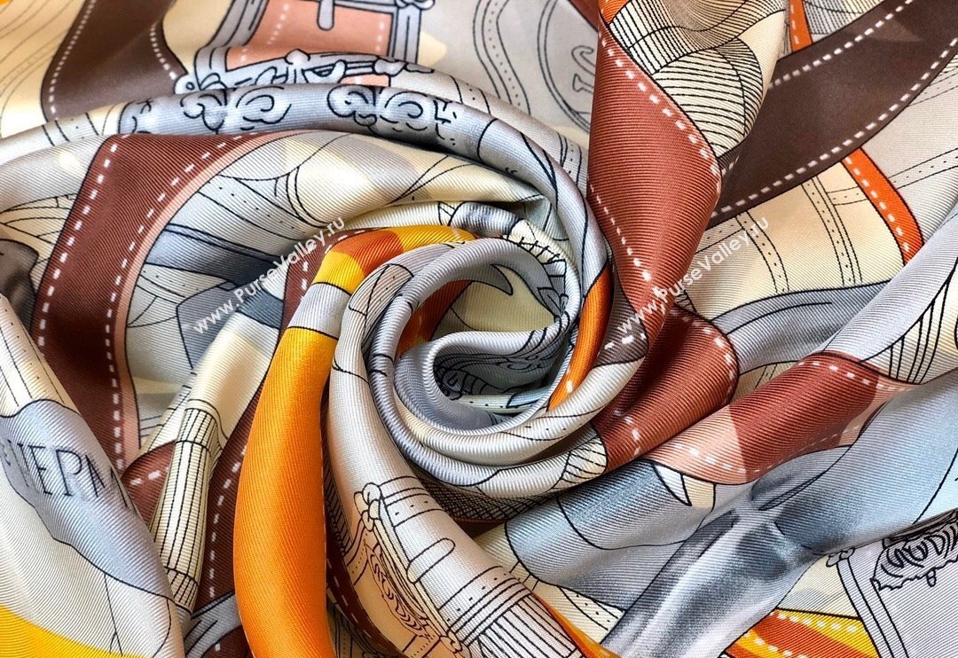 Hermes Silk Sqaure Scarf 90x90cm 2023 1221 (wtz-231221030)