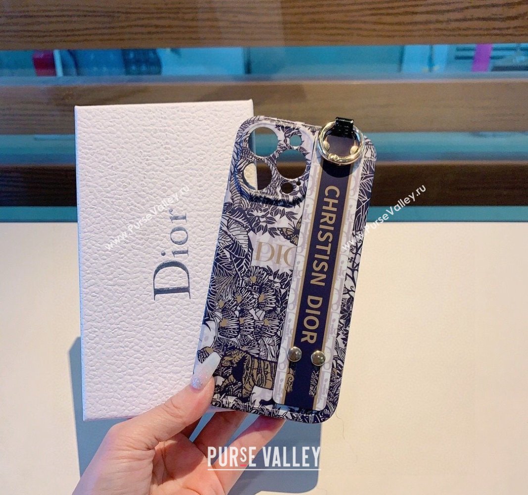 Dior Tiger Print iPhone Holder Blue 2023 1221 (XMN-231221078)