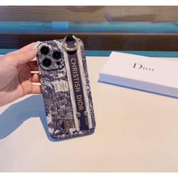 Dior Tiger Print iPhone Holder Blue 2023 1221 (XMN-231221078)