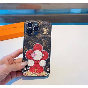 Louis Vuitton Vivienne Chinese New Year iPhone Holder Red/Monogram 2023 1221 (XMN-231221085)