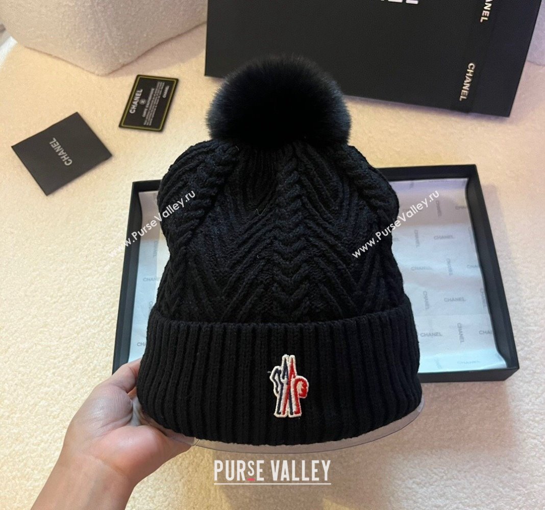 Moncler Knit Hat Black 2023 ML122201 (XMN-231222010)