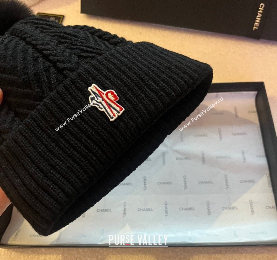 Moncler Knit Hat Black 2023 ML122201 (XMN-231222010)