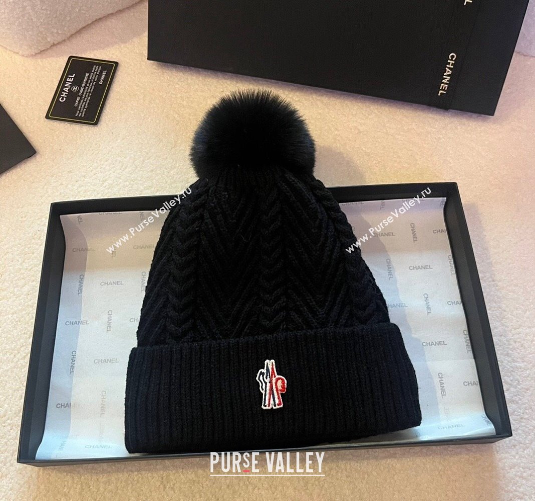 Moncler Knit Hat Black 2023 ML122201 (XMN-231222010)