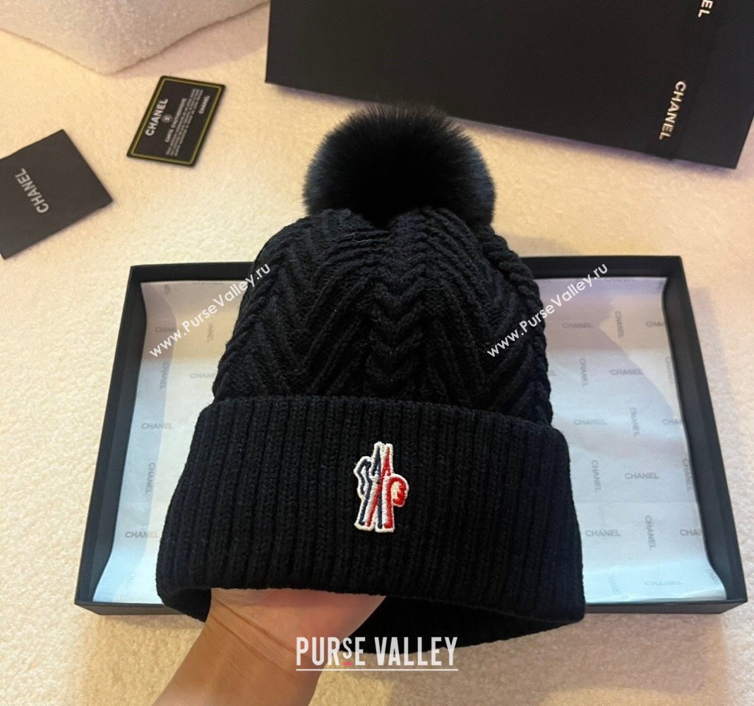 Moncler Knit Hat Black 2023 ML122201 (XMN-231222010)