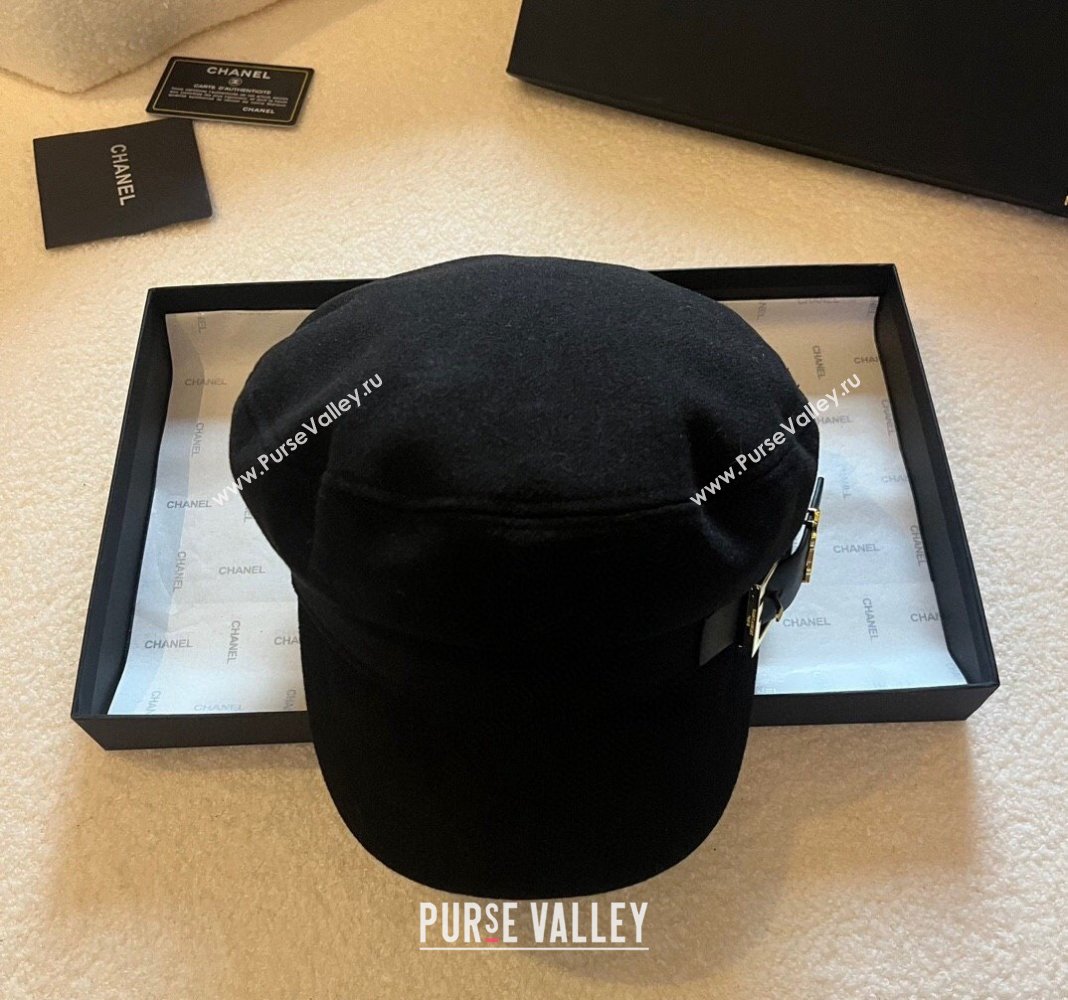 Saint Laurent Buckle Hat Black 2023 YSL122201 (XMN-231222019)