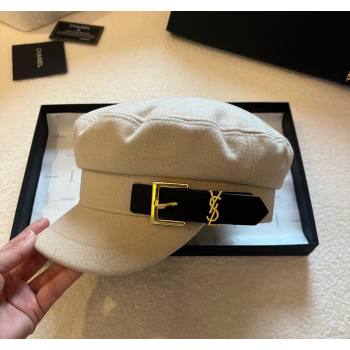 Saint Laurent Buckle Hat Light Beige 2023 YSL122201 (XMN-231222020)