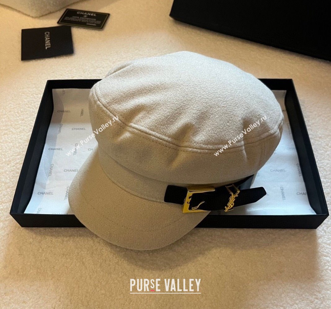 Saint Laurent Buckle Hat Light Beige 2023 YSL122201 (XMN-231222020)