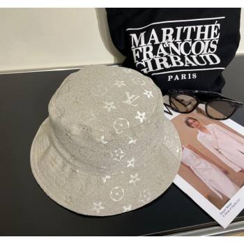 Louis Vuitton Monogram Bucket Hat Grey 2023 LV122201 (MAO-231222036)