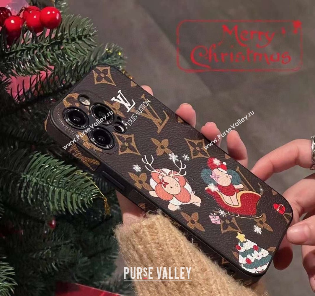 Louis Vuitton Vivienne Merry Christmas iPhone Holder 2023 1221 (XMN-231221088)