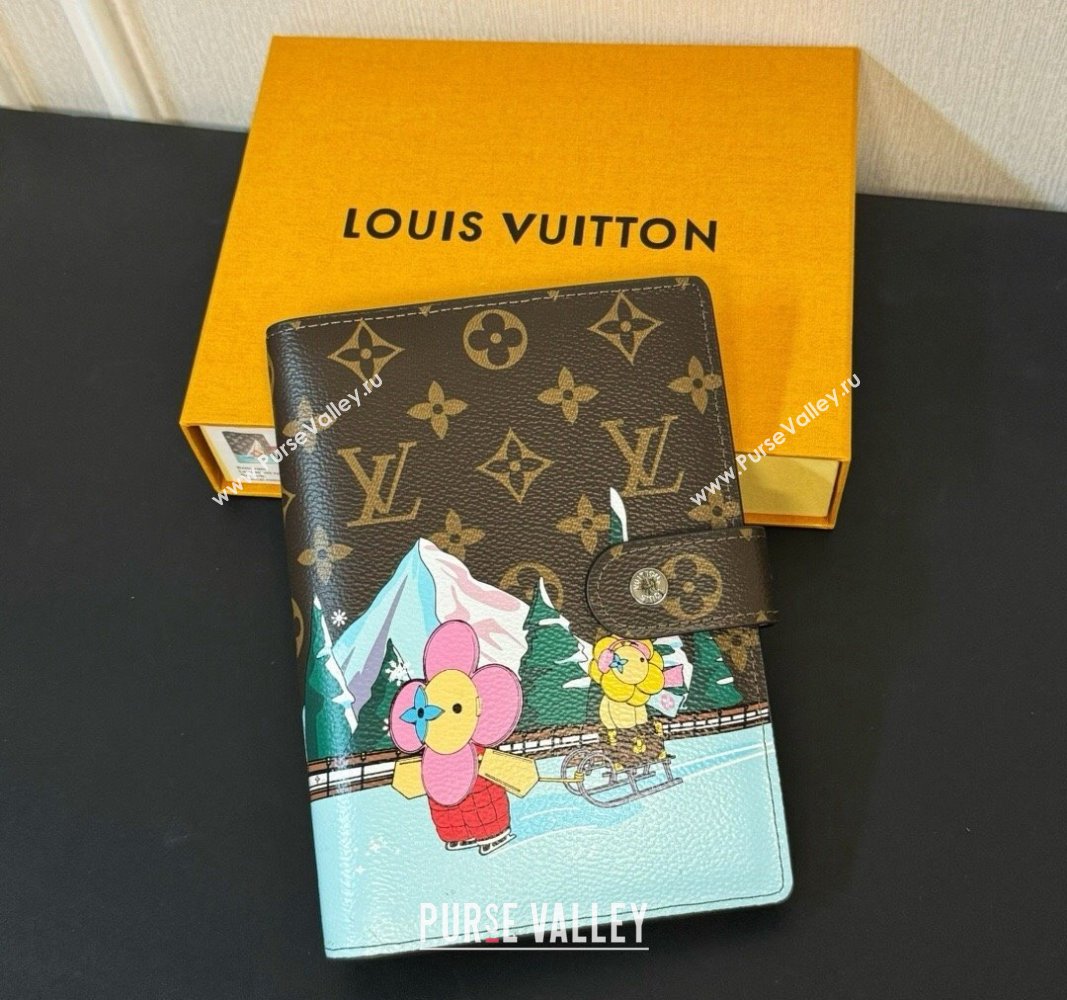 Louis Vuitton Vivienne Ice Skating Large Ring Agenda Notebook Cover 2023 (HY-231222107)