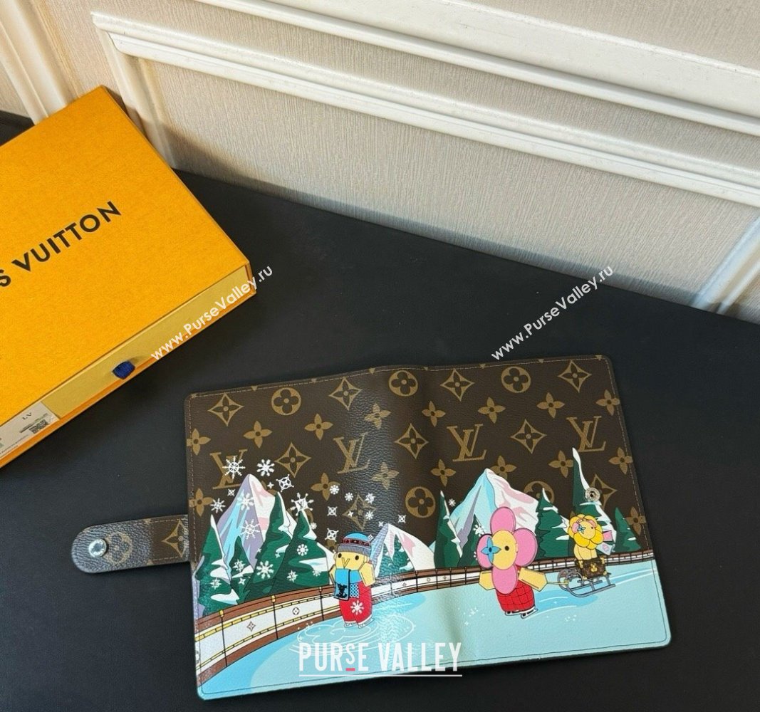 Louis Vuitton Vivienne Ice Skating Large Ring Agenda Notebook Cover 2023 (HY-231222107)