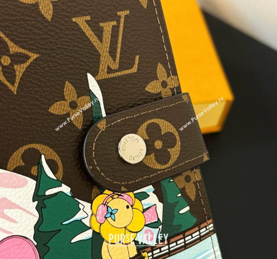 Louis Vuitton Vivienne Ice Skating Large Ring Agenda Notebook Cover 2023 (HY-231222107)