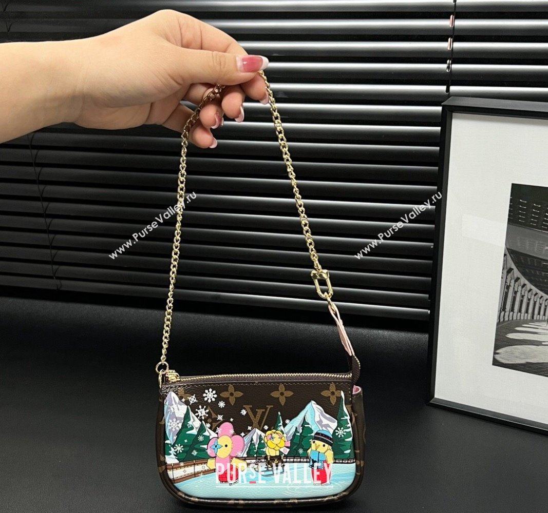 Louis Vuitton Vivienne Mini Pochette Accessoires Bag On Chain Ice Skating 2023 M82623 (HY-231222112)